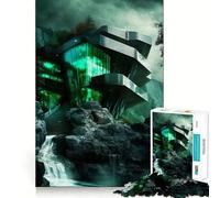Puzzle Urban Oasis pour Adultes, 1000 pièces, défi cérébral, Jeu Amusant et Silencieux, découpe précise, décoration Murale 38x26cm