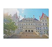 Puzzle USA 200 pièces États-Unis Amérique New York State Capitol Albany Puzzle Game Artwork Voyage Souvenir 35x25CM