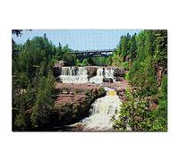Puzzle USA America Gooseberry Falls Minnesota pour Adultes 100 pièces Voyage Cadeau Souvenir 45,5 x 35,5 cm