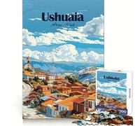 Puzzle Ushuaia, Argentine pour Adolescents, 1000 pièces, Divertissement intellectuel et apaisant, découpe Fine, Cadeau d'hiver (50x75cm)