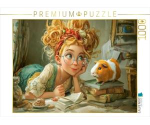 Puzzle · Œuvres Humoristiques | Mon cochon d'Inde est très curieux · 1000 pièces · Format assemblé 64 × 48 cm · CALVENDO Puzzle