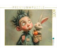 Puzzle · Œuvres Humoristiques | Mon lapin grignote toute la journée · 1000 pièces · Format assemblé 64 × 48 cm · CALVENDO Puzzle