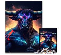 Puzzle Vache Mutante 1000 pièces pour Adultes. Puzzles Difficiles pour Adultes. Activité à Domicile pour Les Vacances, Les Anniversaires et Les soirées de Jeux en Famille. 50x75cm/19,68x29,52 Pouces.