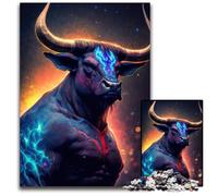 Puzzle Vache Mutante pour Adultes, Puzzle en Carton 1000 pièces, Divertissement Relaxant, Cadeau de Noël idéal et Décoration d'intérieur 26x38cm/10,23x14,96 Pouces