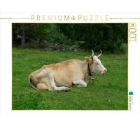 Puzzle · Vache ruminante | Alpes suisses · 1000 pièces · Format assemblé 64 × 48 cm · CALVENDO Puzzle