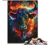 Puzzle Vaches dans Les étoiles 1000 pièces pour Adolescents, Cadeau d'anniversaire pour Tuer Le Temps, décoration Murale pour Les 14 Ans et Plus (26x38cm)