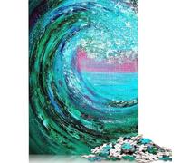 Puzzle Vague en Bois pour Adultes et Adolescents, idéal pour Une soirée Jeux en Famille (1000 pièces, 75 x 50 cm)