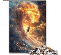 Puzzle Vagues au Coucher du Soleil pour Adolescents (1000 pièces), Un Jeu Stimulant idéal comme Cadeau pour Toute la Famille (26x38cm)
