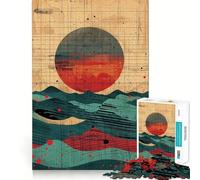 Puzzle Vagues au crépuscule pour Adolescents, 1000 pièces, Jouet Intelligent, Loisirs, découpe précise, Cadeau saisonnier 50x75cm