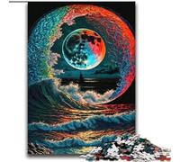 Puzzle Vagues colorées 2000 pièces pour Adolescents, Cadeaux pour 14 Ans et Plus Entraînez Votre Cerveau et Vos Mains Cadeaux de Noël (70x100cm)
