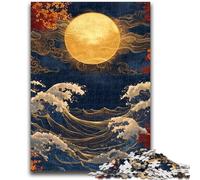 Puzzle Vagues Japonaises 1000 Pièces pour Ados, à partir de 14 Ans, Casse-tête, Jeux Familiaux, Cadeaux de Noël et d'anniversaire 26x38cm