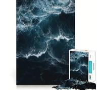 Puzzle Vagues Océaniques pour Adolescents 1000 Pièces Jeu Intelligent à Partager en Famille Motif à Assembler Choix du Père Noël (38x26cm)