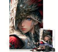 Puzzle Valkyrie Ange de Guerre 1000 pièces pour Adolescents Stimulation cérébrale Évasion paisible Assemblage Solide Joyeux Noël (38x26cm)