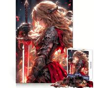 Puzzle Valkyrie Angel pour Adolescents, 1000 pièces, entraînement de la réflexion, Loisirs calmes, découpe Uniforme, Cadeau de Noël Unique (50x75cm)