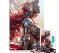 Puzzle Valkyrie Angel Warrior de 1000 pièces pour Adultes,Jeu de réflexion,découpe Laser pour Un Assemblage Parfait,activité enrichissante pour Les Jours de Pluie (38x26cm)