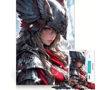 Puzzle Valkyrie Guerrière 1000 Pièces Jeu de mémoire Amusant Bords Lisses,Assemblage Parfait Une façon divertissante d'occuper Les Heures vides (38x52cm)