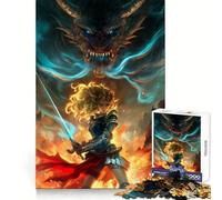 Puzzle Valkyrie Valor 1000 pièces pour Adultes Exercice cognitif Plaisir décontracté Bords Nets Cadeau mémorable (50x75cm)