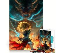 Puzzle Valkyrie Valor 1000 pièces pour Adultes Jeu de mémoire Amusant Assemblage sûr et Solide Activité familiale Amusante en soirée (38x26cm)