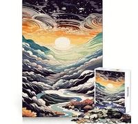 Puzzle Vallée Céleste pour Adolescents 1000 pièces Exercices de logique Évasion sereine Bords Nets Joli Cadeau (38x52cm)
