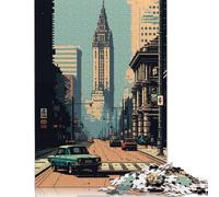 Puzzle Varsovie, Capitale de la Pologne, pour Adultes et Adolescents, 1 000 pièces, en Bois, pour Adultes et Adolescents de 12 Ans et Plus, 1 000 pièces (75 x 50 cm)