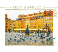 Puzzle · Varsovie en Couleur Vues artistiques de la Ville Place du marché | de la vieille ville · Varsovie comme tableau impressionniste · 1000 pièces · Format assemblé 64 × 48 cm · CALVENDO Puzzle