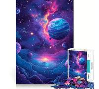 Puzzle Vector Space Poster pour Adultes,1000 pièces,Jeu de réflexion Stimulant,Structure à emboîtement précise,Facile à Apprendre,pour Le Plaisir de Toute la Famille (50x75cm)