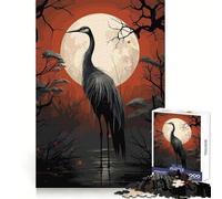 Puzzle vectoriel Cigogne Noire 1000 pièces pour Adolescents Activité relaxante et stimulante (50x75cm)