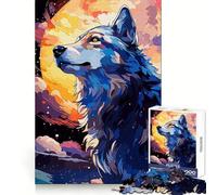 Puzzle vectoriel Loup pour Adultes 1000 pièces Exercice Mental Loisirs et Pleine Conscience Cadeau spécial (50x75cm)