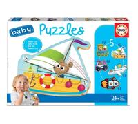 Puzzle Véhicules EDUCA - Pour Enfants de 24 Mois - Grandes Pièces