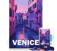 Puzzle Venise,1000 pièces,50x75cm,pour développer sa mémoire et développer Ses compétences Bords Lisses,Assemblage Parfait,idéal pour occuper Son Temps Libre