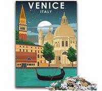 Puzzle Venise la Nuit, Italie, 1000 pièces, pour Adultes et Adolescents Stimulez Votre Cerveau Jouets addictifs pour cultiver la Patience Décoration Parfaite, 2000 pièces (70x100cm)