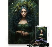 Puzzle Verdant Enchantress 1000 pièces pour Adolescents Entraînement Intelligent, Loisirs calmes, découpe Impeccable, Joli Cadeau (38x52cm)