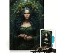 Puzzle Verdant Enchantress pour Adultes 1000 pièces Jeu de mémoire et de réflexion Découpe Fine Finition Premium Un Moyen captivant de Passer Le Temps (50x75cm)