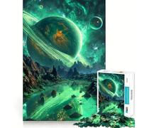 Puzzle Verdant Ring Serenade pour Adolescents,1000 pièces,Jeu de mémoire,Verrouillage sûr,sans pièces détachées,idéal pour Les Voyages,Cadeau cérébral (38x52cm)