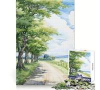 Puzzle Verdant Way pour Adolescents, 1000 pièces, Stimulation Cognitive, détente, Assemblage précis, Cadeau Symbolique (38x26cm)