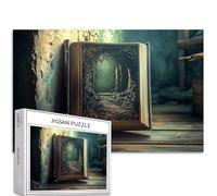 Puzzle vertical fermé de 1 000 pièces pour adultes - Couverture de scène artistique - Puzzle coloré pour décoration de la maison, cadeaux, puzzle de famille, parfait pour les soirées de jeu, 68,6 x