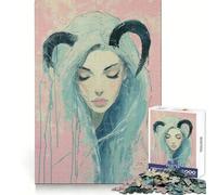 Puzzle Vierge du Zodiaque 1000 pièces pour Adolescents, Esprit analytique, évasion sereine, Assemblage serré, Cadeau de Noël (38x26cm)