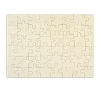 Puzzle Vierge en Bois à décorer/Peindre - 48 pièces, 400 x 290 mm - Puzzle Vide, pour Votre créativité