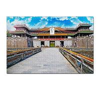 Puzzle Vietnam 500 pièces, Cité impériale de Hué, Jeu de Puzzle, œuvre d'art, Souvenir de Voyage, 52 x 38 cm