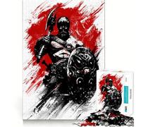Puzzle Viking Berserk 1000 pièces Jeu de Construction Focus Assemblage Parfait sans écart Activité gratifiante pour Les Jours de Pluie (38x26cm)