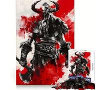 Puzzle Viking Berserk 1000 pièces pour Adultes Stimule la mémoire Passe-Temps agréable Découpe précise Cadeau attentionné (50x75cm)