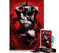 Puzzle Viking Berserker 1000 pièces Jeu de mémoire Amusant Bords Lisses,Assemblage Parfait Une façon divertissante d'occuper Les Heures vides (50x75cm)