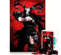 Puzzle Viking Berserker 1000 pièces pour Adultes Jeu de réflexion Découpe Nette,alignement Parfait Activité Amusante en Famille Le Soir (38x26cm)
