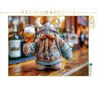 Puzzle · Viking Einherjer avec Un Verre de bière. Crocheté | Viking Einherjer avec un verre de bière · Crocheté · 1000 pièces · Format assemblé 64 × 48 cm · CALVENDO Puzzle