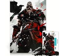 Puzzle Viking et Le Corbeau pour Adultes 1000 pièces Jeu de mémoire et de réflexion Découpe Fine Finition Premium Un Moyen captivant de Passer Le Temps (38x26cm)