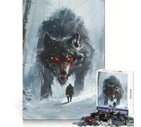 Puzzle Viking Fenrir Loup pour Adultes 1000 pièces Exercice cérébral Détente agréable Cadeau d'anniversaire (50x75cm)