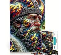 Puzzle Viking King Cosmic Reverie 1000 pièces pour Adolescents Jeu de mémoire Amusant,Propre et sans Couture Activité de Groupe relaxante en intérieur (38x52cm)