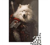 Puzzle Viking Samoyède Adulte 1000 Pièces Papier Créatif Décompressible 1000 Pièces (38x26cm)