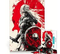 Puzzle Viking Shieldmaid 1000 pièces,Jeu créatif et Stimulant,Assemblage Solide,sans pièces détachées,activité idéale pour Partager Un Moment privilégié en Famille (50x75cm)