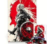 Puzzle Viking Shieldmaid 1000 pièces pour Adolescents, idéal pour développer la réflexion et se détendre, Cadeau de Noël Parfait (50x75cm)